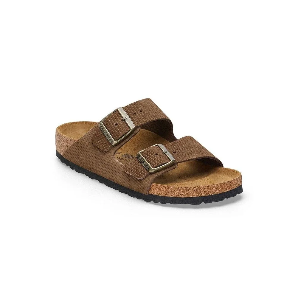 BIRKENSTOCK MEN'S ARIZONA CORDUROY DARK TEA‎ REGULAR SANDALS EU 46 NIB